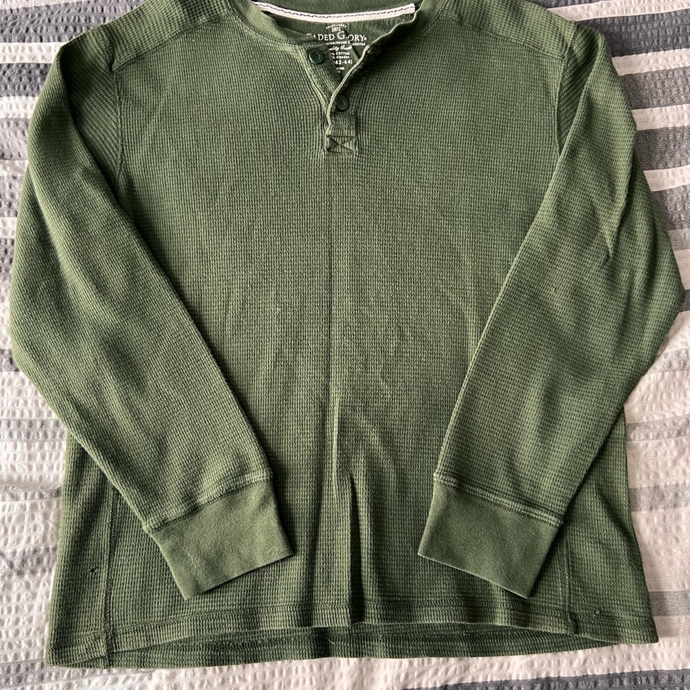 Faded Glory Men's Green Crewneck Sweater